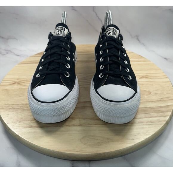 Converse Chuck Taylor All Star Platform Black White Shoes 560250C Women’s Size 8 - Picture 2 of 7